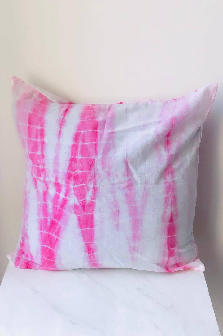 Decorative Pillow Cases Tie Dyed Indigo Pink Cushion Cover Intetior Home Decore Sofa Cushion Shibori Gift Pillows Throw Pillow Covers