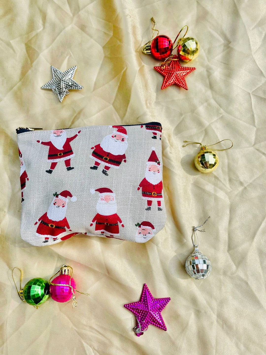 Festive & Functional: Christmas Canvas Drawstring Bag