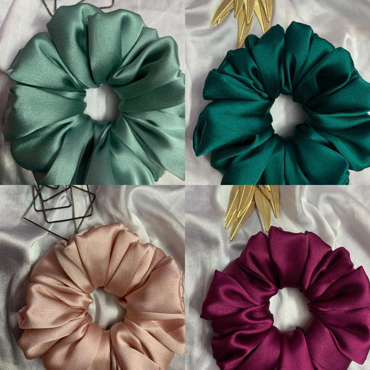 Build Your Own Luxe Scrunchie Set: 100% Mulberry Satin