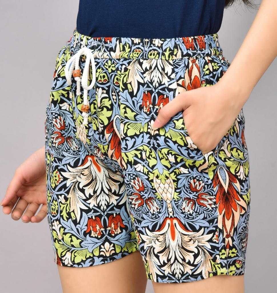Athletic Comfy Floral Print Summer Shorts