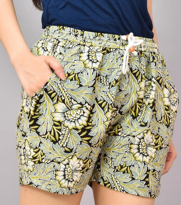 Athletic Comfy Floral Print Summer Shorts