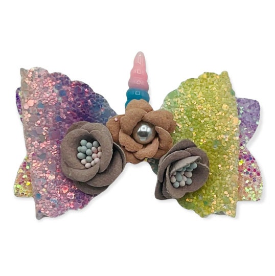Dazzle and Delight: The Sparkling Blue Glitter Birthday Bow