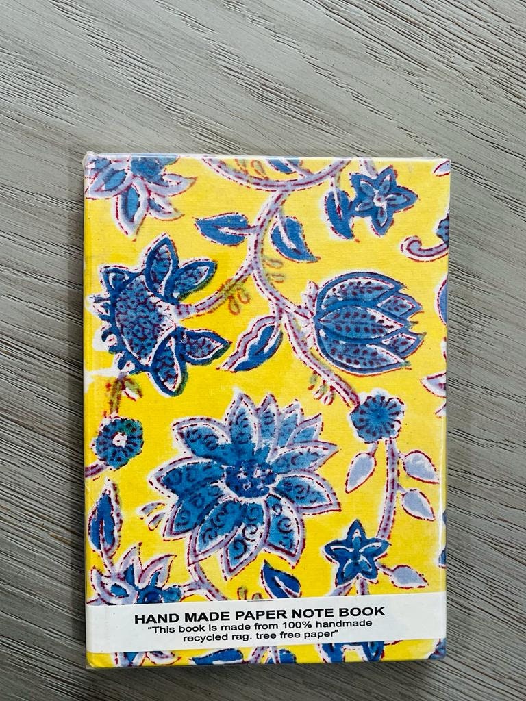 Boho Kantha Hand Blockprint Notebook