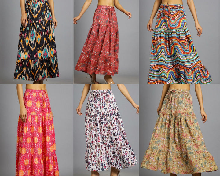 6 Pack Handmade Beautiful Women's Skirts