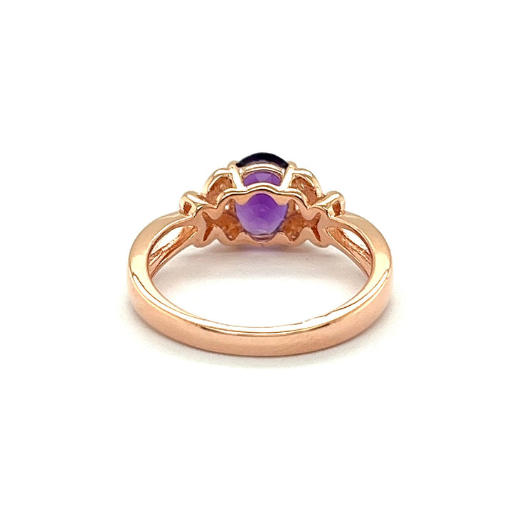 Enchanting Amethyst Engagement Ring - Art Deco Filigree Elegance