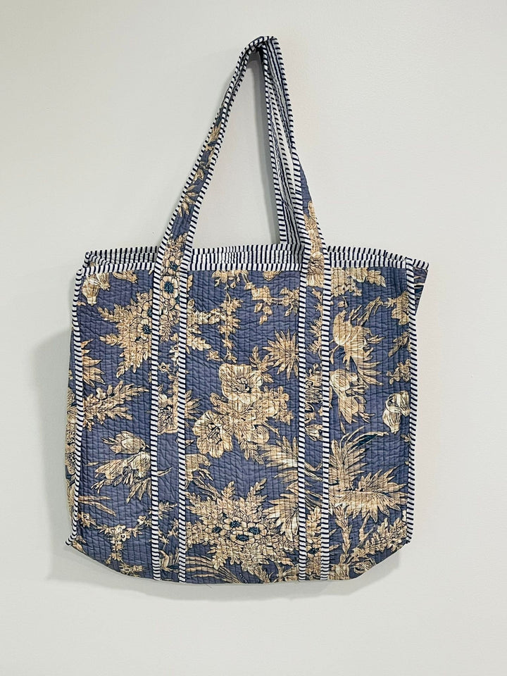 Quilted Cotton Handprinted Boho bag